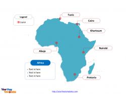 Map of Africa free templates - Free PowerPoint Templates