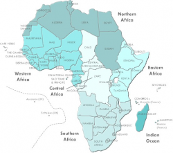 Free Clipart Map of Africa