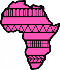 Africa Outline Pink Clip Art at Clker.com - vector clip art online ...