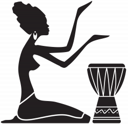 African Women Silhouette PNG Clip Art Image | Gallery Yopriceville ...