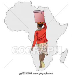 Stock Illustration - The importance of water in africa. Clipart ...