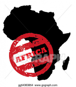 Stock Illustration - Africa continent passport stamp. Clipart ...