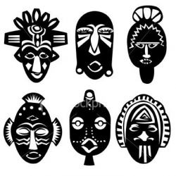 Download vector about african mask vector item 1 , vector-magz.com ...