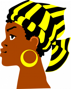 Clipart - African Lady's Head