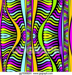 Vector Art - Color abstract african lines. Clipart Drawing ...