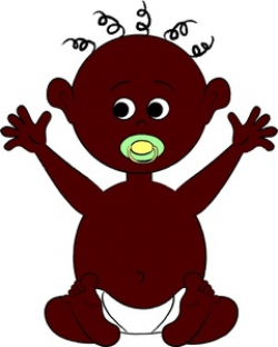 Free African American Baby Clipart Image 0515-1005-1601-3645 | Baby ...