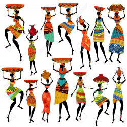 Africa clipart african dancing - Pencil and in color africa clipart ...
