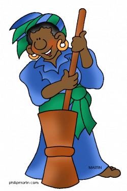Woman cooking african clipart