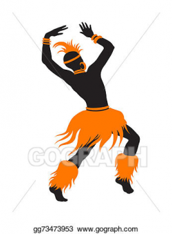 Stock Illustrations - Ethnic dance african man. Stock Clipart ...