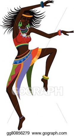 Vector Stock - Ethnic dance african woman. Stock Clip Art ...
