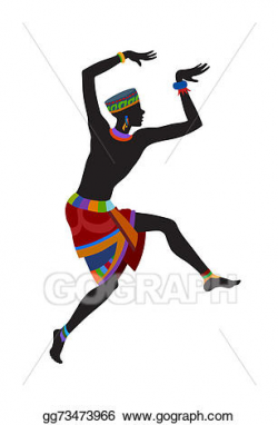 Stock Illustrations - Ethnic dance african man. Stock Clipart ...