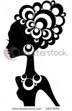 Afro Silhouette Clip Art | Black Woman Silhouette Clip Art ...