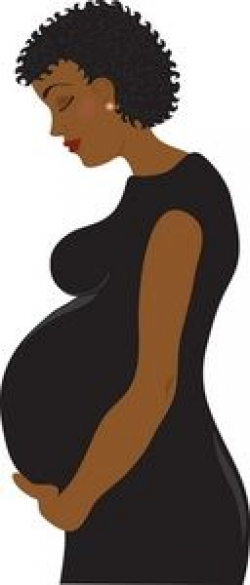 Ethnic Clip Art | Pregnant Clipart Image: African American Pregnant ...