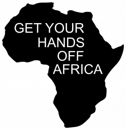 Clipart - GET YOUR HANDS OFF AFRICA
