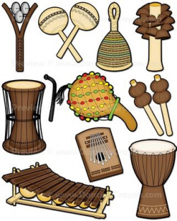 Musical Instruments: African Instruments Clip Art | | Preschool fun ...