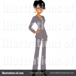 Black Woman Clipart #1073216 - Illustration by Monica