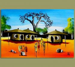 African Village Drawing at GetDrawings.com | Free for personal use ...