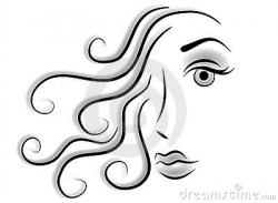 Hair Clipart Black And White | Clipart Panda - Free Clipart Images
