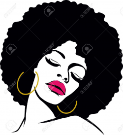 Afro Lady Silhouette at GetDrawings.com | Free for personal use Afro ...