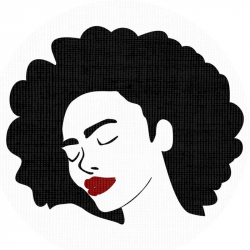 Curly Afro Silhouette at GetDrawings.com | Free for personal use ...