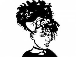 Amazon.com: EvelynDavid Black Woman Afro Puff Stylish ...