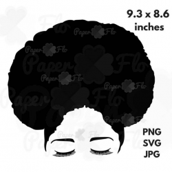 SVG file afro hair svg natural hair svg file ethnic svg file African ...