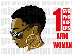AFRO WOMAN SVG, black woman, funky woman, afro girl, black girl ...
