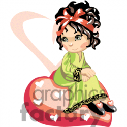 Women clipart hippy - Pencil and in color women clipart hippy