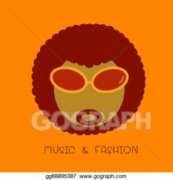 Vector Stock - Afro icon. Clipart Illustration gg68895387 - GoGraph
