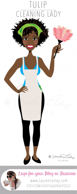 Cleaning Lady Graphics | Cleaning Lady Illustration Pictures African ...