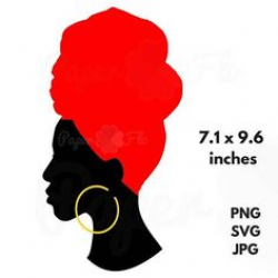 Free Woman Silhouette Clip Art | Black Female Afro Silhouette clip ...