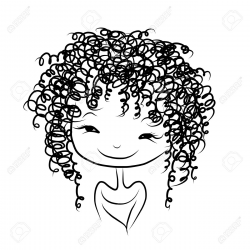 Afro Hair Drawing at GetDrawings.com | Free for personal use Afro ...