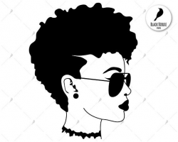Black woman svg, black woman clipart, sunglasses svg, shades svg ...