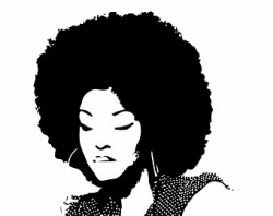 Afro svg Afro lady svg Afro lady Silhouette Afro vector