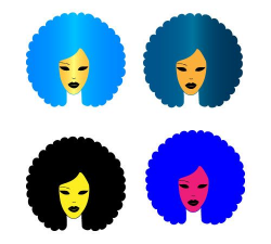 afro-clipart-afro-hair-vector.jpg (500×450) | T-Shirt Prints For ...