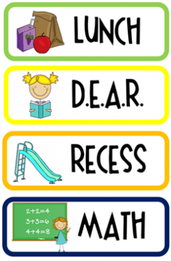 daily schedule cards (free) | Classroom Organization | Pinterest ...