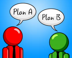 Free photo: Plan B Indicates Fall Back On And Agenda - proposition ...
