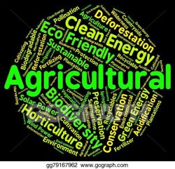 Drawing - Agricultural word shows cultivates agriculture and farms ...
