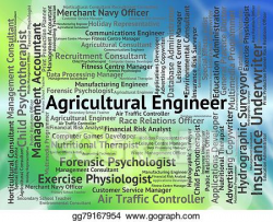 Clipart - Agricultural engineer shows career farming and hiring ...