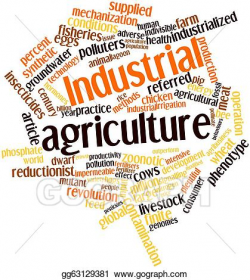 Drawing - Industrial agriculture. Clipart Drawing gg63129381 - GoGraph