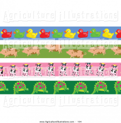 Royalty Free Stock Agriculture Designs of Borders