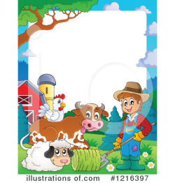 Farm Animal Clipart #1216397 - Illustration by visekart