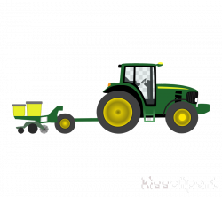 John Deere Farm Tractor Clipart Agricultural Machinery Clip ...