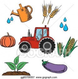 Vector Clipart - Agriculture industry and farming food ...