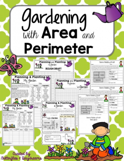 Area and Perimeter {Gardening Project} | Math activities, Math and ...
