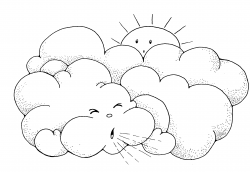 Cloud Blowing Wind Clipart