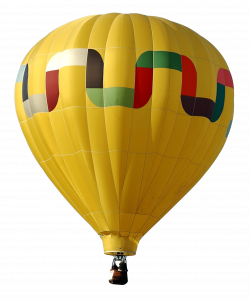 Yellow Hot Air Balloon transparent PNG - StickPNG