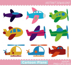 Plane Clipart, Airplane Clipart, Plane PNG, Helicopter Clipart, Baby ...