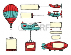 Vintage Airplane With Banner Clipart | cyberuse