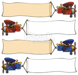 airplane with banner clipart plane clip art two seater cartoon ...